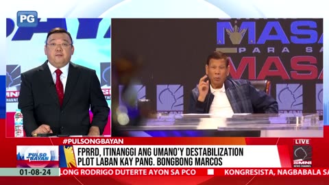 FPRRD, itinanggi na siya ang nasa likod ng destab plot vs PBBM