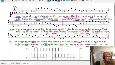 Weekly chant lesson : Pange Lingua, verses 1-2