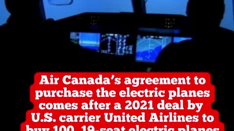 Air Canada to buy fleet of electric-powered aircraft