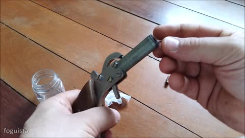 Homemade percussion gun