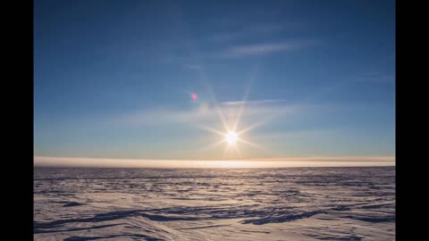 Le trajet du soleil au Pôle