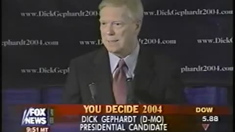 April 23, 2003 - Presidential Candidate Dick Gephardt Talks Universal Health Care