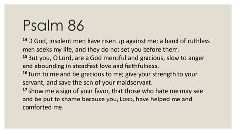 Psalm 86 Daily Devotion