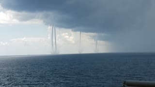 Five Waterspouts in the Gulf of Mexico