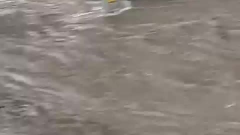 Heavy rain has flooded the downtown area of Nizhny Novgorod