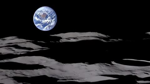 The view of Earth from the moon