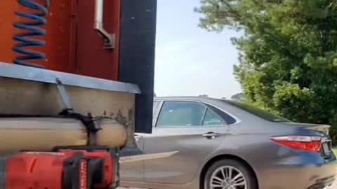 American truck drivers clean cars everyday.