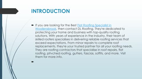 Best Flat Roofing Specialist in Woollensbrook.