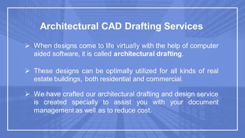 Architectural CAD Drafting Services