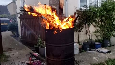 Barrel fire slow mo