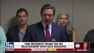 Trump discusses his relationship with Gov. DeSantis