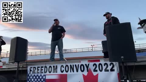 Peoples Convoy 3/17/2022. Evening rally