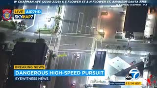 Multiple City Police Chase In Orange County CA End with a Bang...