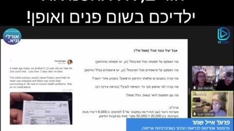 פרופסור אייל שחר על ילד בן 13 שנפטר בגלל חיסון קורונה