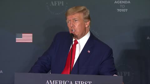 Former President Trump delivers keynote remarks at the America First Agenda Summit