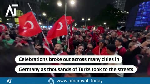 Turkish Fans Erupt in Celebration After Quarter Final Qualification | Amaravati Today