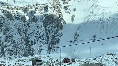 Gilgit Baltistan Mountains Snowfall View