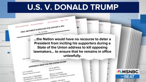 BREAKING: Jack Smith warns if Trump is re-elected he could use the State of the Union address to incite his supporters to kill opposing politicians