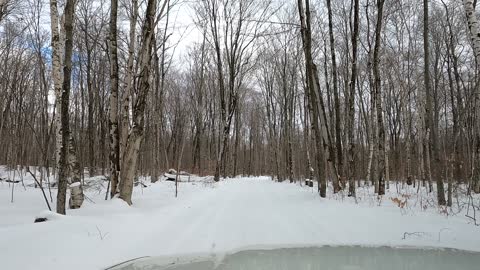 Winter Drive by an ABANDONED LIGHTHOUSE