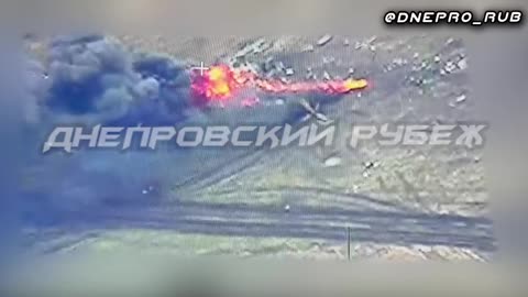 At Rabotino, an attack Mi-24 of the Ukraine was destroyed by an accurate ATGM strike