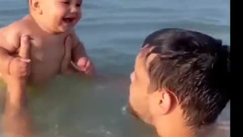 cute baby laughing take bath_#trending_#comedy_#viral_#shorts