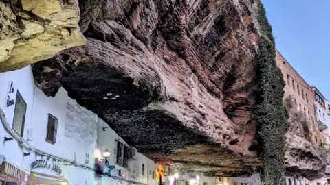 Amazing small town under rocks : Setenil de las Bodegas, Andalucía in Spain