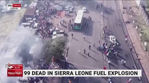 Fuel tanker explosion kills at least 99, injuring dozens