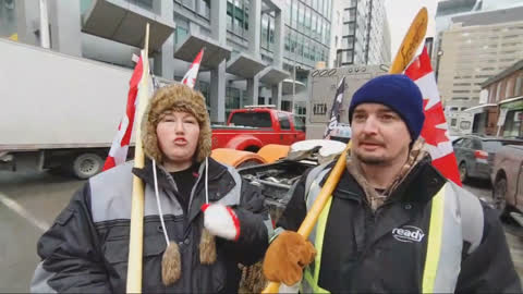 Here are random people at Ottawa Freedom Convoy: These people have scared clown Justin Trudeau so much! The scary insurrectionists...