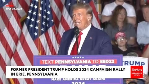 'Son Of A B---- Is Running Against Me!'- Trump Makes Fun Of 'DeSanctus' At Pennsylvania Rally