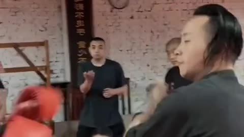 Chinese Kung Fu: practicing martial arts