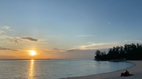 Beautiful Golden Sunset Captured in Time Lapse Video