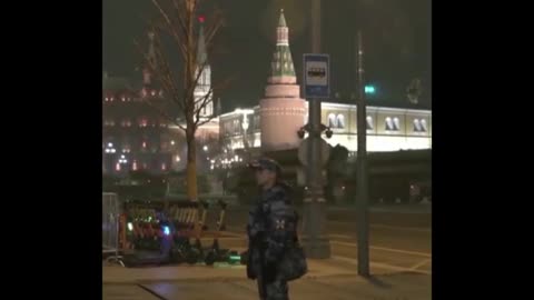 Moscow's Red Square held the Night Parade of the Period of the Patriotic War