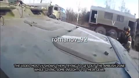 Helmet Cam Footage from Russian ambushed by Ukrainian Soldiers