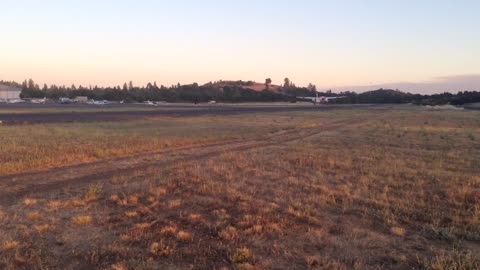 Cal Fire S2-T Tracker Departing Runway 17 at Columbia Airport California