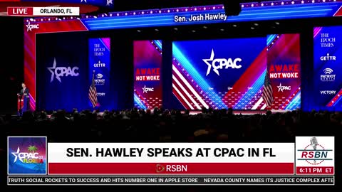 Sen. Josh Hawley Full Speech at CPAC 2022 in Orlando