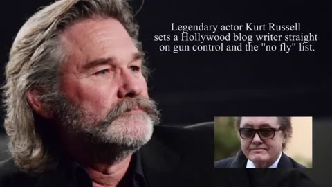 Kurt Russell talking to lib about gun control