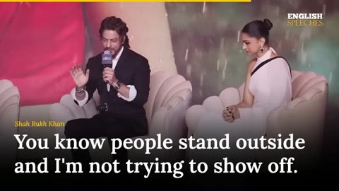 ENGLISH SPEECH | SRK AND DEEPIKA: