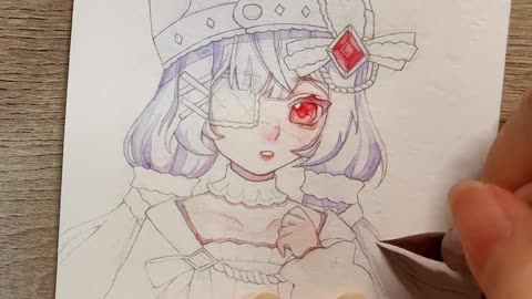 Add color to lines to draw delicate and lovely anime characters, you can learn