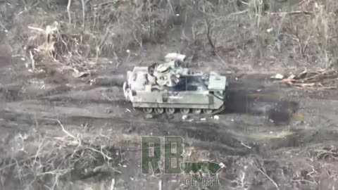 🇷🇺🇺🇦 Another damaged and abandoned American M2A2 Bradley