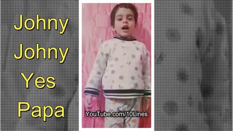 3 Year Cute Baby Sing A Johny Johny Yes Papa Song