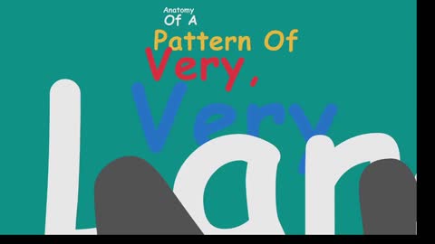 Anatomy of a Pattern of Very Very Large Numbers