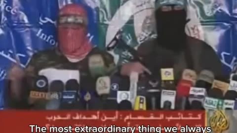 "ISRAELI ARMY is the only army in the world who wears diapers": Abu Obeida (Hamas)