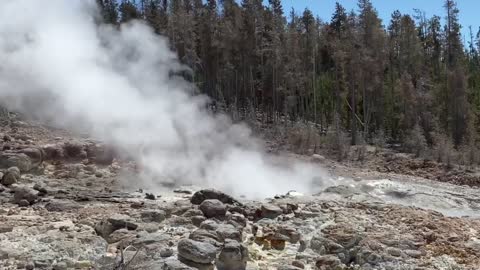 Steamboat Geyser Eruption/July 19 2020