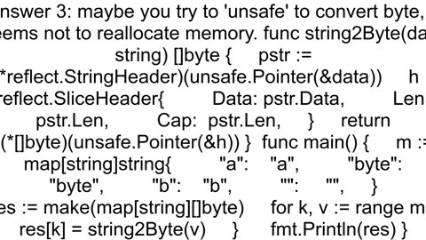 How to convert mapstringstring to mapstringbyte in Golang