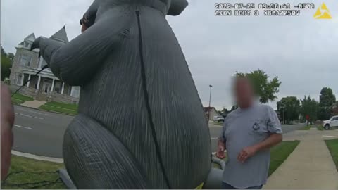 Staab employee admits to stabbing inflatable rat in body cam footage