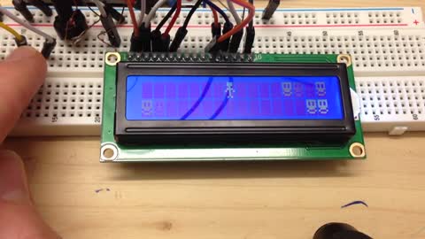 Arduino LCD running man game