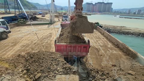 Marine Excavator Work