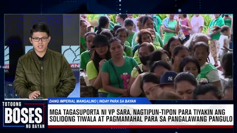 FULL INTERVIEW | Mga tagasuporta, nagtipun-tipon para suportahan ang pangalawang pangulo