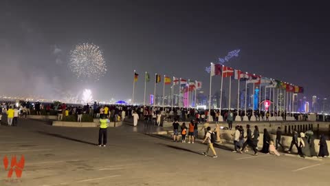 FIFA WorldCup Qatar 2022 Fireworks Display Doha Qatar! Waiting is Over! WorldCup Qatar 2022 Begins !