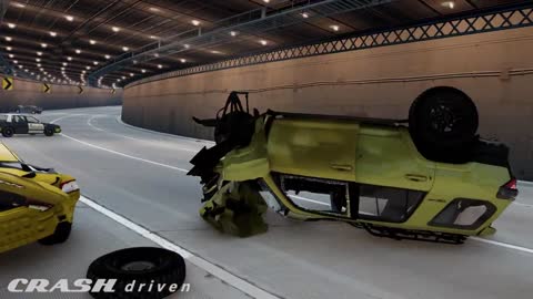 Extreme Car Crashes Compilation #230 - BeamNG Drive Crashes-10